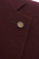 Bordeauxrode Blazer Heren  Premium Slim Fit Colbert