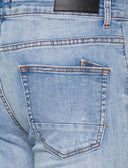 Lichtblauwe Slim Fit Denim Jeans Heren