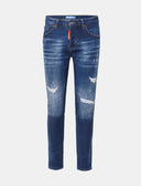 Blauwe Regular Slim Fit Denim Jeans Heren