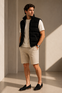 Zwarte Velours Bodywarmer Heren – Premium Suède-Look