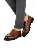 Bruine Casual Schoenen Heren Leren Moc Toe Shoes