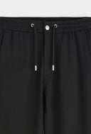 Black Sportset Heren Premium Trainingspak Joggingpak 2-delig