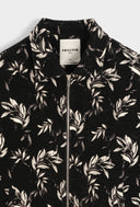 Zwarte Zomerjas Heren met Bloemenprint