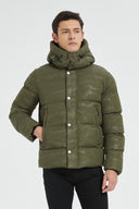 Groene Winterjas Heren Premium Winter Outerwear