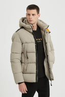 Beige Jas Heren  Premium Winterjas