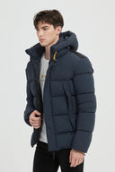 Donkerblauwe Jas Heren Premium Winterjas