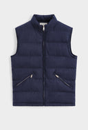 Bodywarmer Navy Heren  Mouwloze Gewatteerde Bodywarmer Donkerblauw