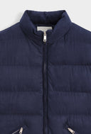 Bodywarmer Navy Heren  Mouwloze Gewatteerde Bodywarmer Donkerblauw
