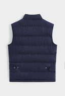 Bodywarmer Navy Heren  Mouwloze Gewatteerde Bodywarmer Donkerblauw