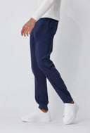 Blauwe Chino Heren  Premium Katoenen Pantalon Regular Fit ABC