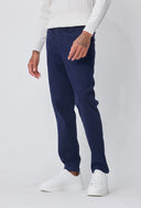 Blauwe Chino Heren  Premium Katoenen Pantalon Regular Fit ABC