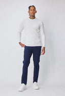 Blauwe Chino Heren  Premium Katoenen Pantalon Regular Fit ABC