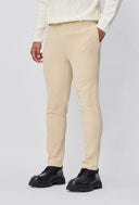 Beige Chino Heren  Premium Katoenen Pantalon Regular Fit AB