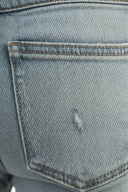 Grijsblauwe Denim - Close-up Textuur