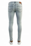Grijsblauwe Skinny Jeans - Achterkant met Zakken