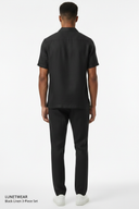 LUNETWEAR Black Linen 3-Piece Set - Pants Back