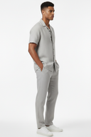 LUNETWEAR Gray Linen 3-Piece Set - Pants Side
