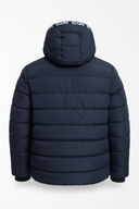 Navy Puffer Winterjas - Achterkant Plat
