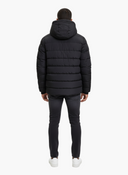 Zwarte Puffer Winterjas Heren - Model Achterkant