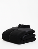 Zwarte Teddy Sherpa Jas - Gevouwen