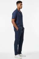 LUNETWEAR Dark Blue Linen 3-Piece Set - Pants Side