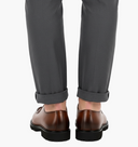 Bruine Casual Leren Schoenen Heren - Model Achterkant