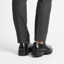 Zwarte Leren Schoenen Heren - Model Achterkant