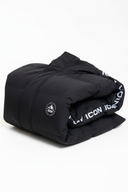 Zwarte Lange Parka - Gevouwen