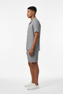 LUNETWEAR Gray Linen 3-Piece Set - Shorts Side