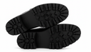 Zwarte Leren Loafers Gesp - Chunky Zool Detail