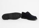 Navy Suède Veterschoenen - Chunky Zool Detail