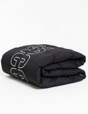 Zwarte Puffer Winterjas Logo - Gevouwen