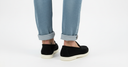Zwarte Suède Loafers Heren - Model Achterkant