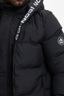 Zwarte Lange Parka - Close-up Details
