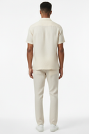 LUNETWEAR Off-White Linen 3-Piece Set - Pants Back