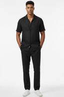LUNETWEAR Black Linen 3-Piece Set - Pants Front