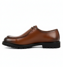 Bruine Casual Leren Schoenen - Zijkant Profiel
