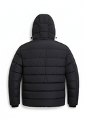 Zwarte Puffer Winterjas - Achterkant Plat