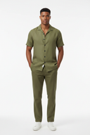 LUNETWEAR Green Linen 3-Piece Set - Pants Front