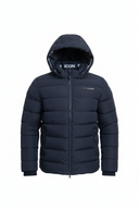 Navy Puffer Winterjas - Voorkant Plat