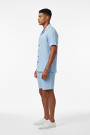 Sky Linen Set New Model Side Shorts