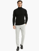 Zwarte Coltrui Heren - Classic Turtleneck Model Voorkant