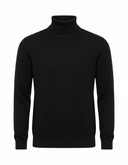 Zwarte Coltrui - Voorkant met Turtleneck Kraag